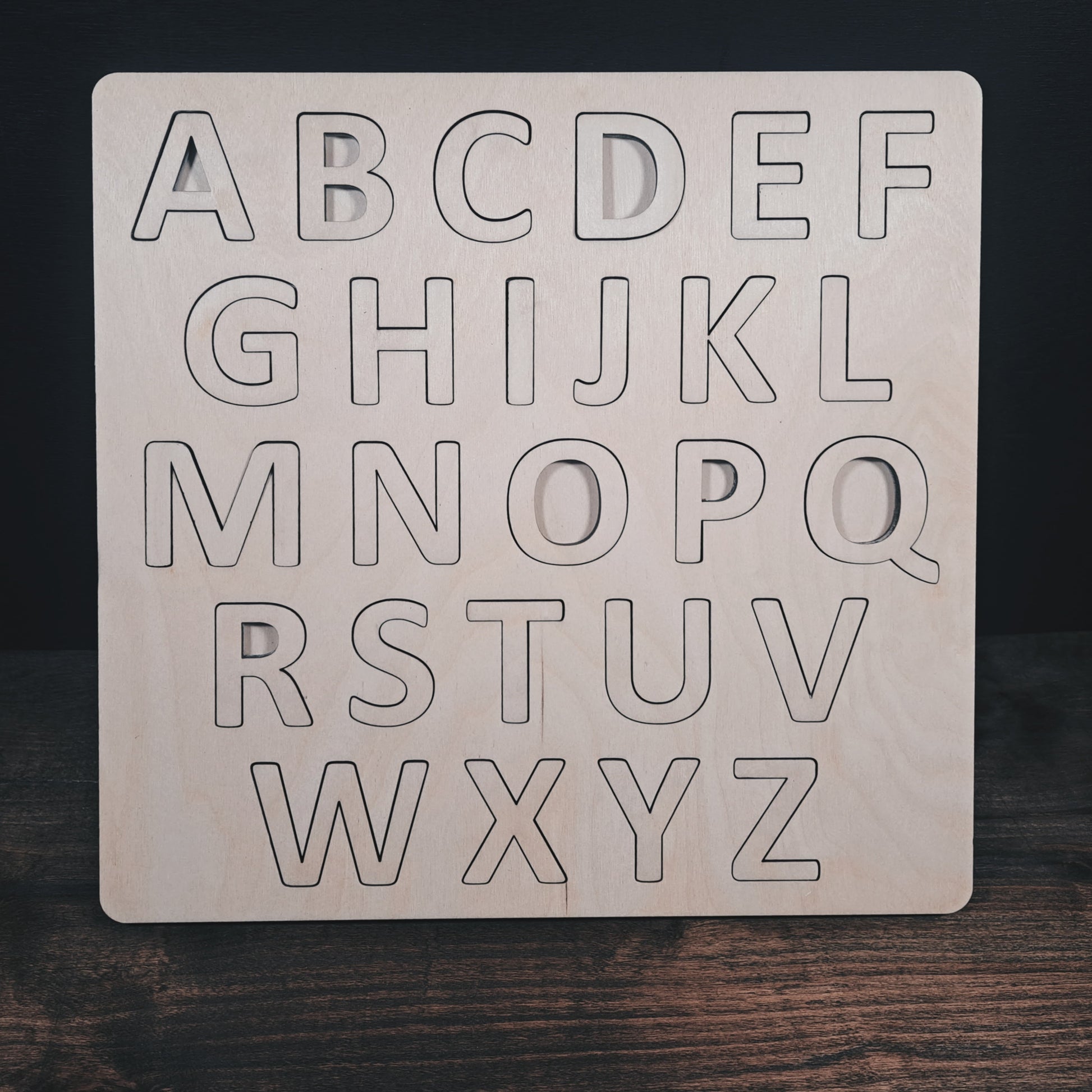 Fenrir Woodworks Paintable Alphabet Puzzle