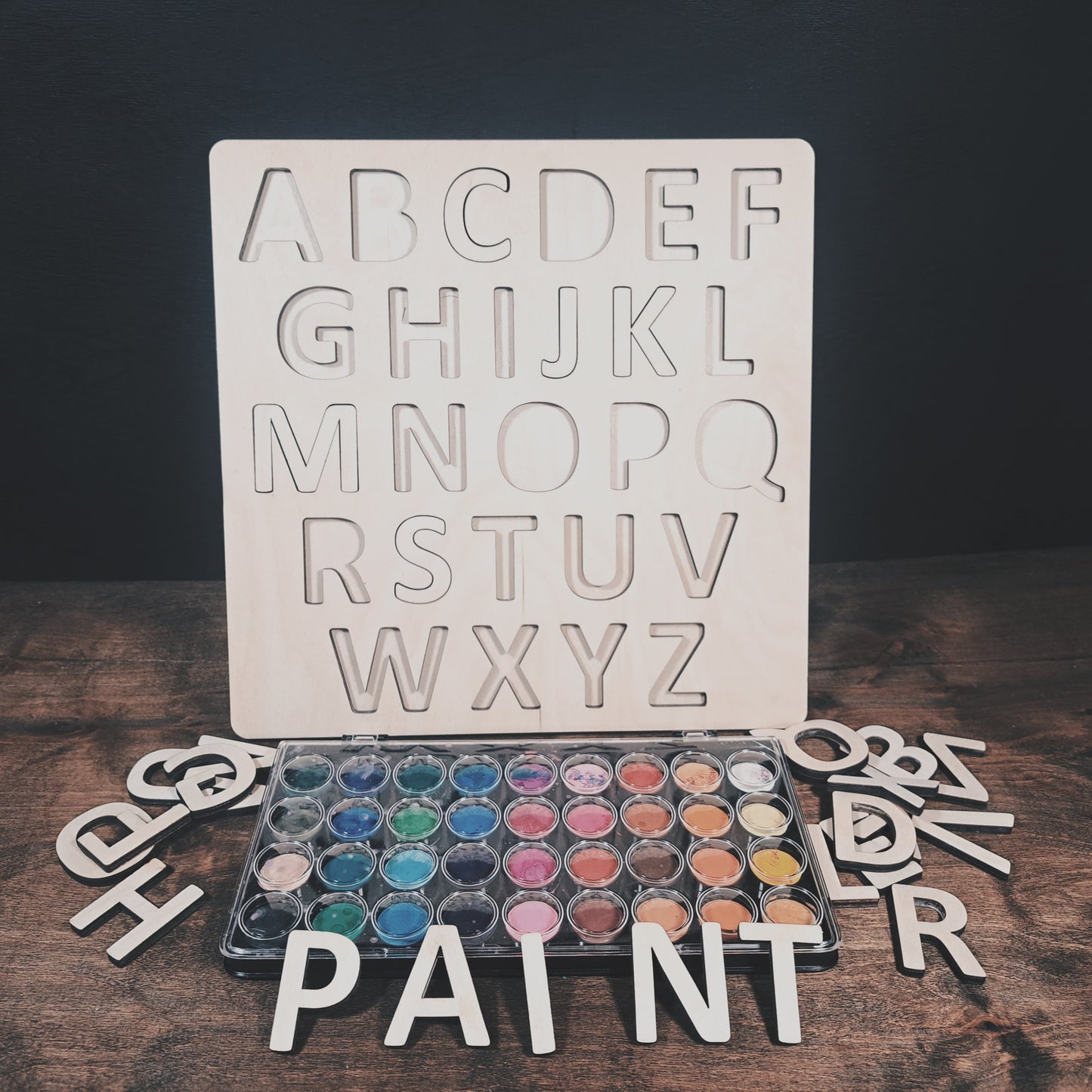 Fenrir Woodworks Paintable Alphabet Puzzle