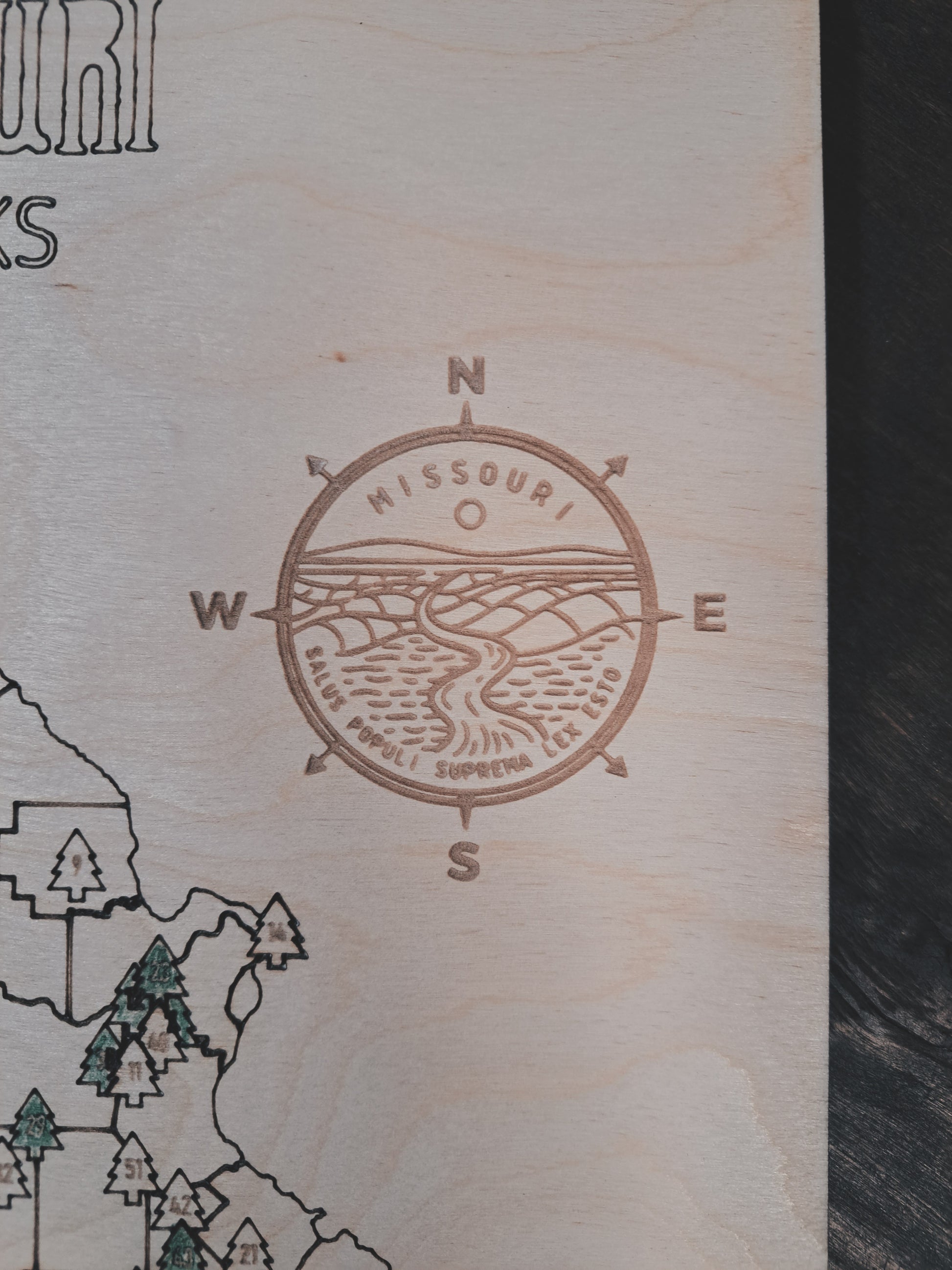 Fenrir Woodworks Missouri State Parks Map